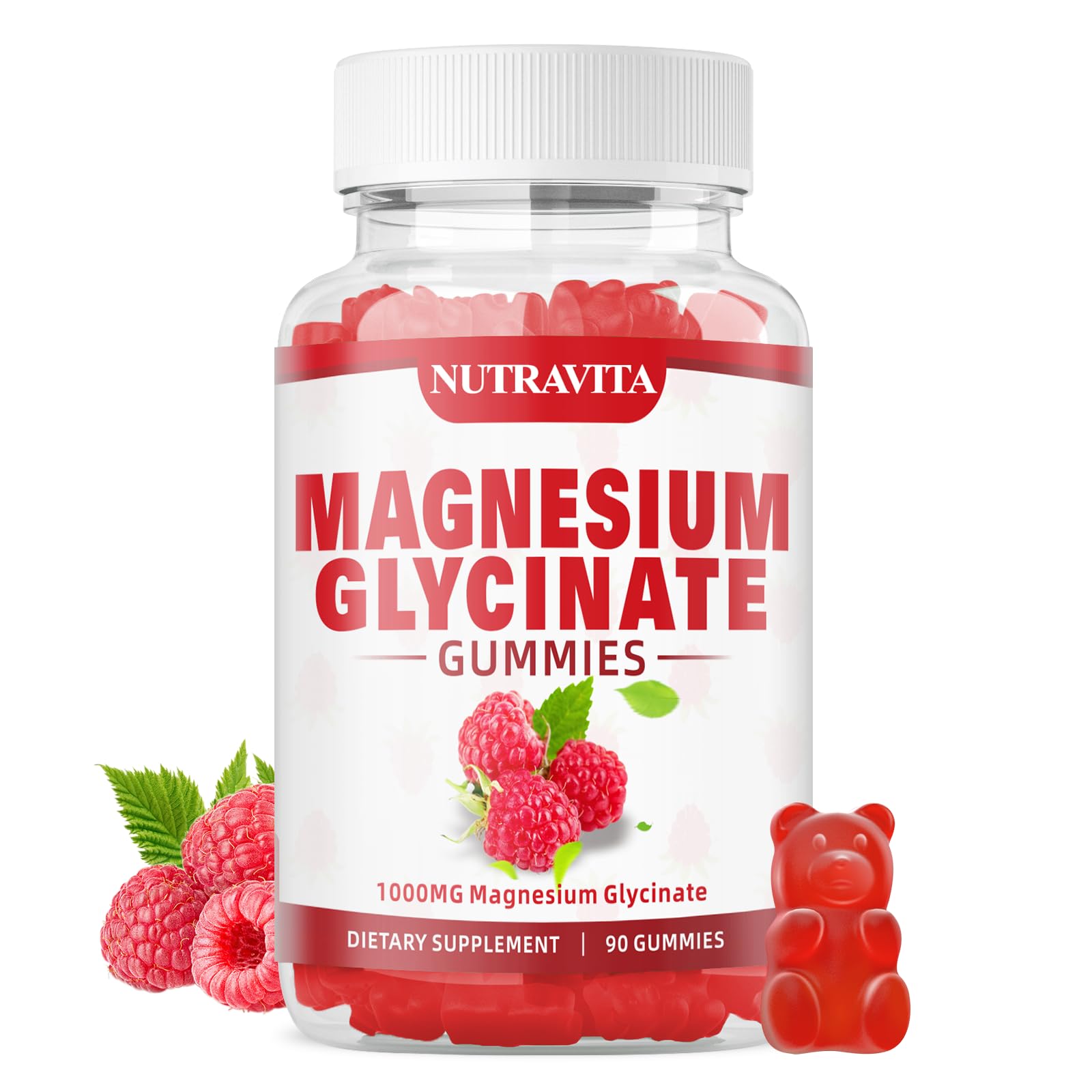 Magnesium Glycinate Gummies (Raspberry)