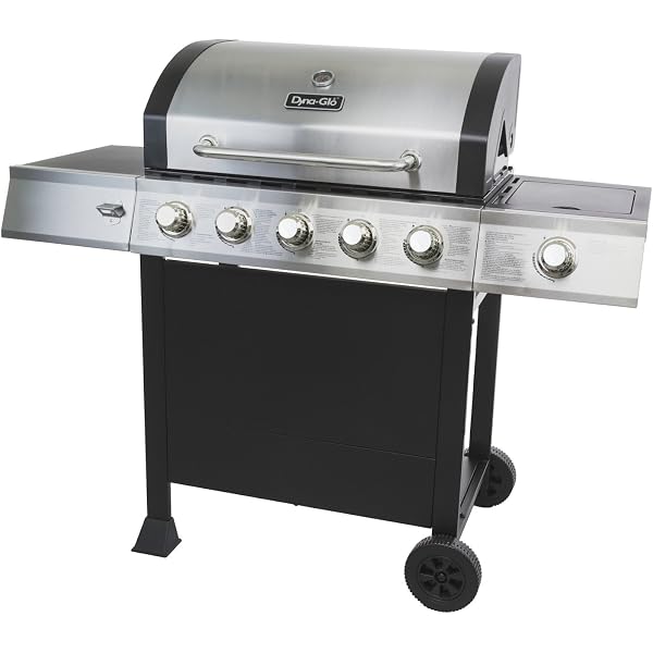 Amazon.com: GHP Group Dyna-Glo DGB515SDP-D 5 Burner Open Cart Propane Gas  Grill : Patio, Lawn u0026 Garden