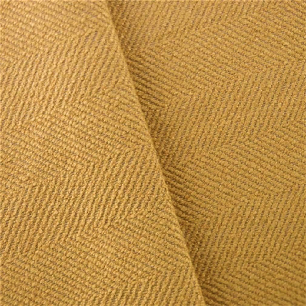 Veedaf Sun Yellow Herringbone Home Decorating Fabric, Fabric by The Yard
