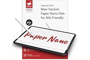 bersem 2-Pack New Paper Nano Screen Protector Compatible with iPad Pro 11 Inch 2024 (M4), Matte PET Film for Paper Art Writing, Nib Friendly, Anti-Glare, Easy Installation, Nano-Texture