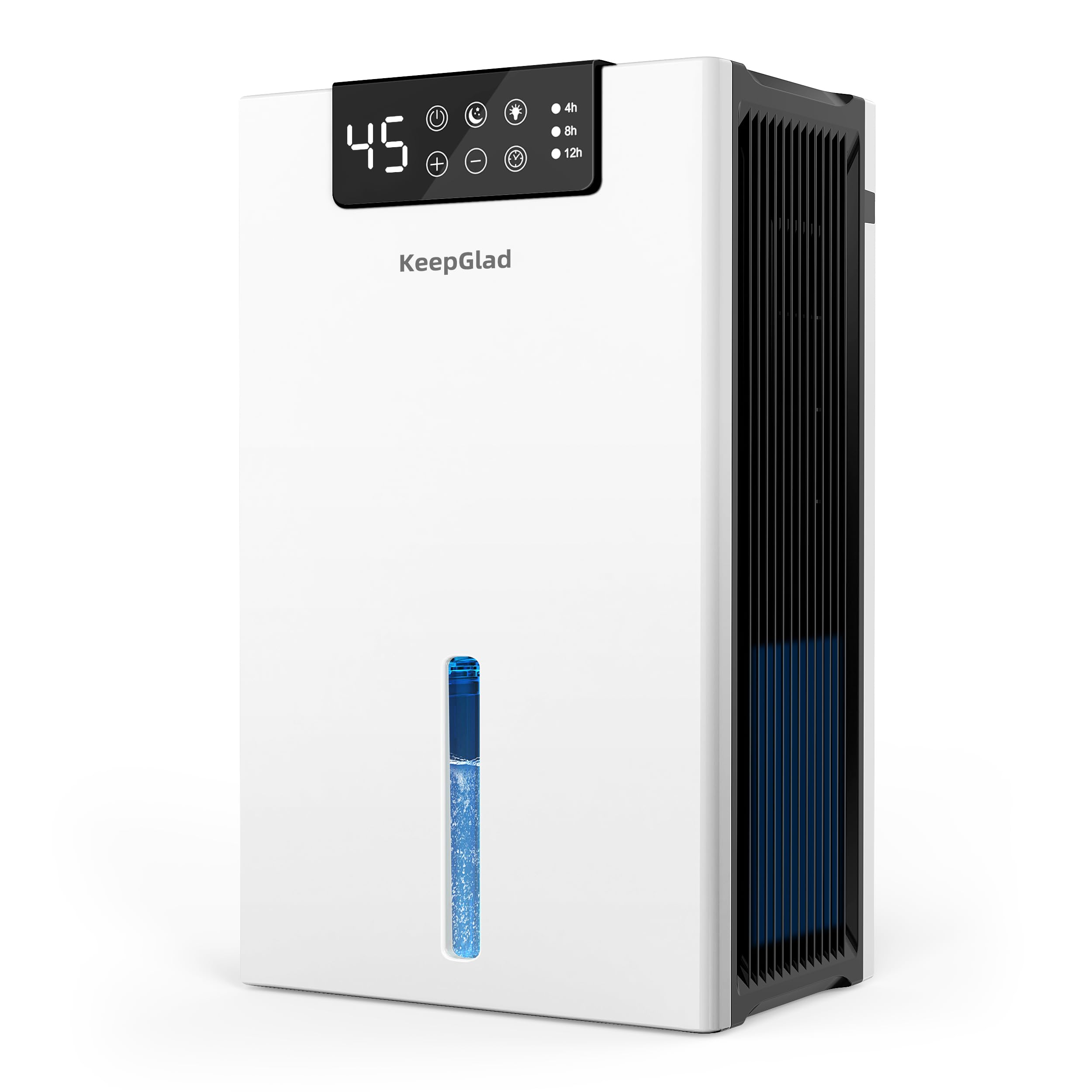 Photo 1 of Dehumidifier, Dehumidifiers for Home(1000sq.ft), 98 OZ Dehumidifier Washable Air Filter, Dehumidifiers for Basement with Drain Hose, Auto Shut Off, Timer Setting, 7 Colors LED Light, (White)