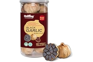 ONETANG Black Garlic 200g Multiple Cloves Natural Fermented for 90 Days Ready to Eat Salad 7.05 oz