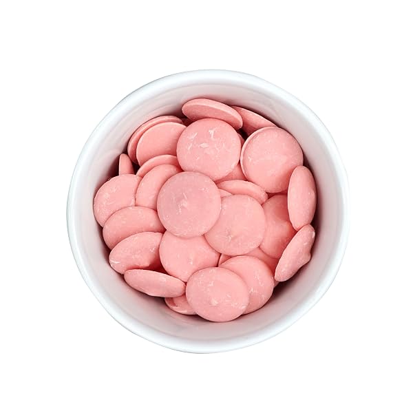 PINK CHOCOLATE MELTING WAFERS, 2LB BULK BAG, PINK CHOCOLATE, PINK CANDY, MELTING CHOCOLATE CANDY DISCS FOR BAKING, DIPPING, DECORATING, BULK CHOCOLATE BAG – THE HAMPTON POPCORN & CANDY COMPANY