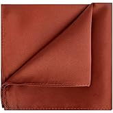 KissTies 1PC/6PCS Satin Pocket Square Solid Color Handkerchief + Gift Box