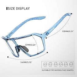 KAPVOE Photochromic Cycling Glasses Men Mountain