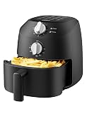 COMFEE' Compact 2.1 Quart Air Fryer with 12 Menu Options, Adjustable Timer & Temperature Control 180-400 degrees F, Dishwasher-Safe Nonstick Fry Basket