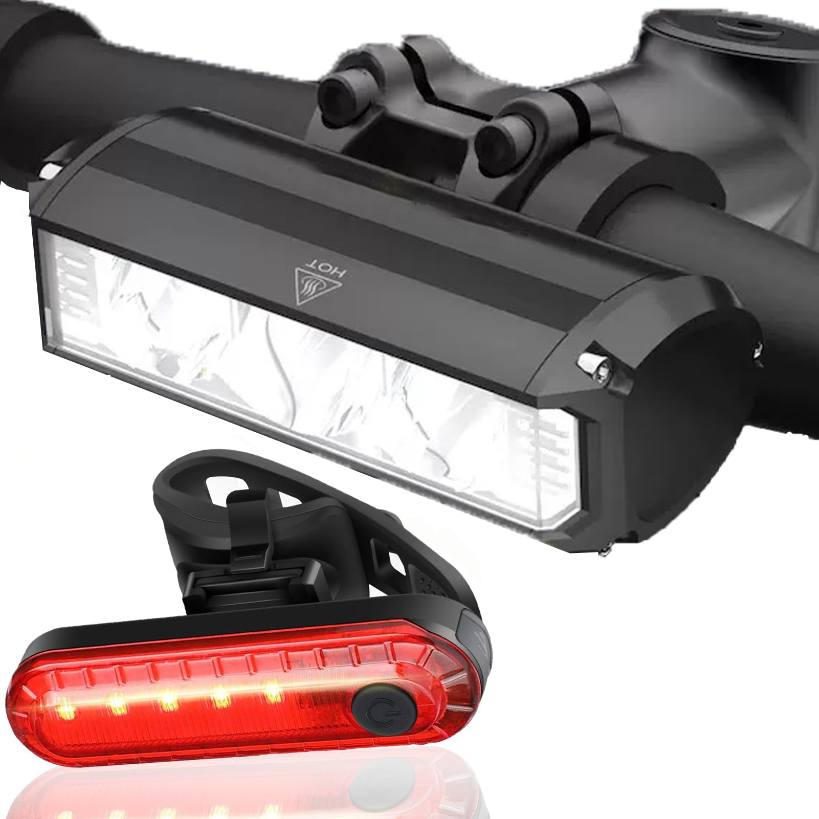 Photo 1 of ***missing the headlight***Bike Light Set for Night Riding,Bright Rechargeable Bicycle Headlight Set High Beam Low Beam,USB LED Bicycle Light,Waterproof Bike Headlight and Taillight for Adult Kid Mountain