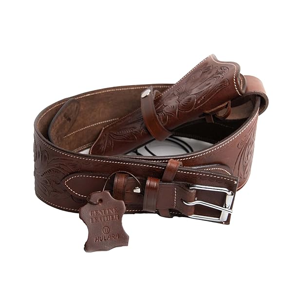 HULARA GENUINE LEATHER WESTERN GUN BELT CONCEALED CARRY GUN HOLSTER BELT FOR MEN WOMEN COWBOY COSTUME REVOLVER HOLSTER PISTOL TACTICAL HOSLTER