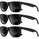 KALIYADI Sunglasses Men Polarized Sun glasses for Mens Womens Classic Matte Black Frame UV Protection 3pack