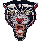 The Roaring Panther Patch Embroidered Applique Iron On Sew On Emblem