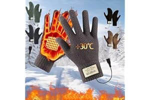 2pcs Heated Glove for Men Women, Heated Gloves Hand Warmers, Winter Warm Glove Liners for Riding Ski Hiking with USB Cable