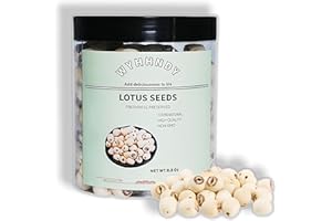 WYHHNDY Dried Lotus Seeds 8.8 oz Peeled and Dried White Raw Snack | Perfect for Desserts, Teas, Soups and Porridges White Lotus Seeds