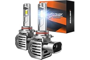 SEALIGHT S7S HB3 Light Bulb, 60000LM High Power 9×Brighteness for ATVs & Powersports, 2025 Version 99% Compatibility, 10 Years Lifespan, Plug and Play, Pack of 2