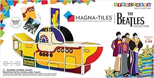 The Beatles Collection Magna-Tiles Structure Set , The Original Magnetic Building Tiles for The Music Lover and Beatles Fan in Your Life