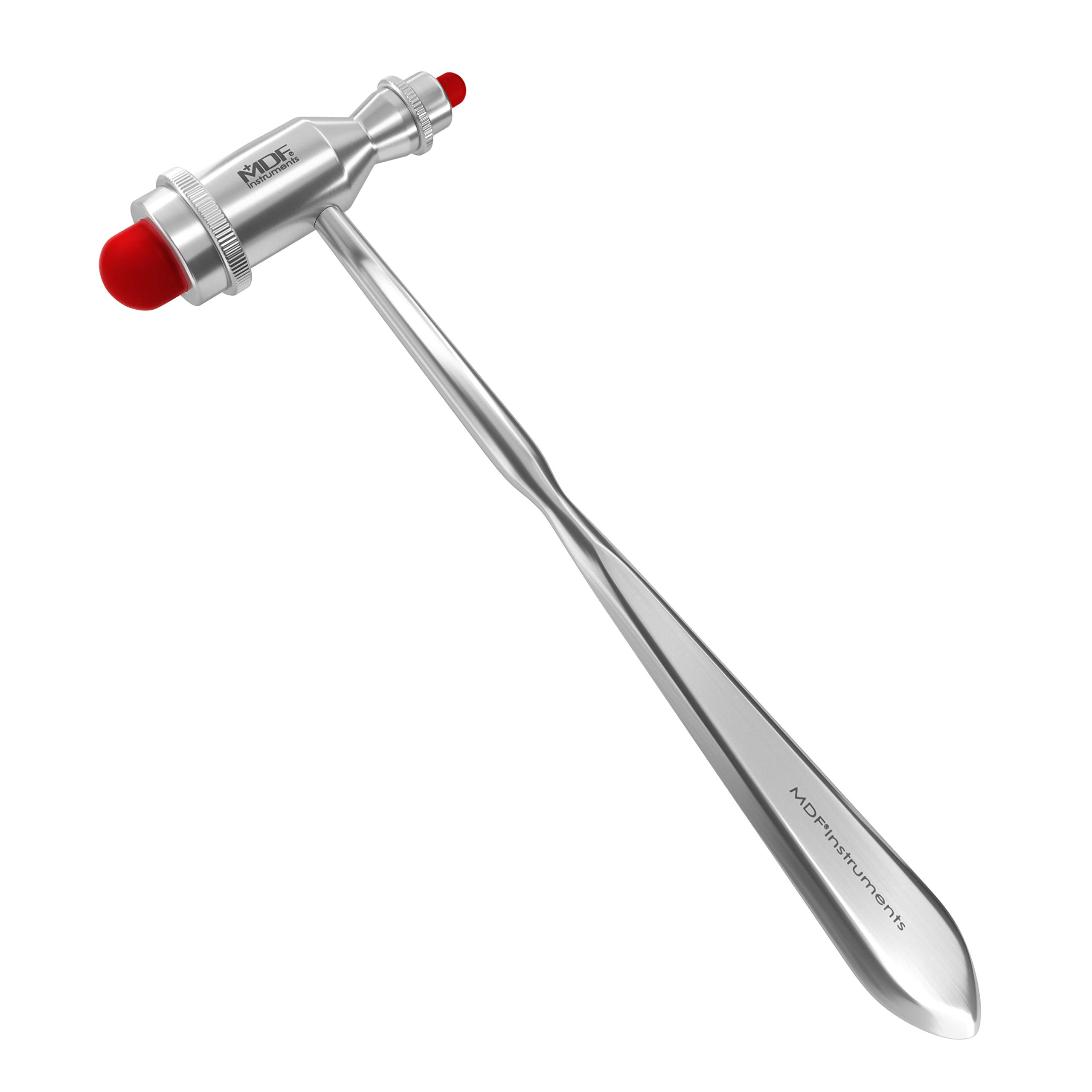 MDF Instruments,Tromner Neurological Reflex Hammer with pointed tip handle for cutaneous and superficial responses - (Red (Red Spice))(MDF555-02) โ image 1
