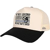 InnoBeta Retirement Gifts Cap for Police Officer, Adjustable Embroidered Trucker Hat, Gifts for Retired Police Officers Men, Law Enforcement, Correctional Officer, Cops Black