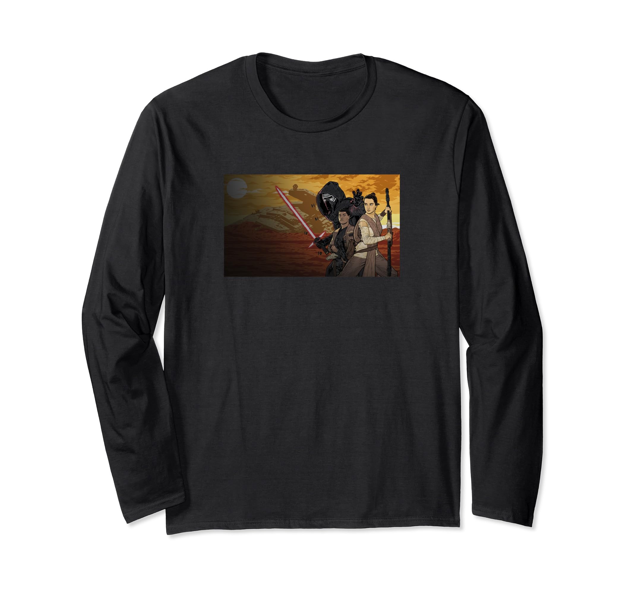 Star Wars: The Force Awakens Exclusive Illustrated Group Long Sleeve T-Shirt