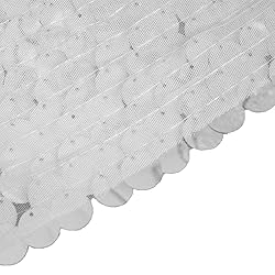 JYFLZQ Silver Payette Sequin Backdrop Curtains 2ft
