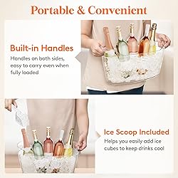 Lifewit Large 6.5L Ice Bucket for Parties 4 Pcs
