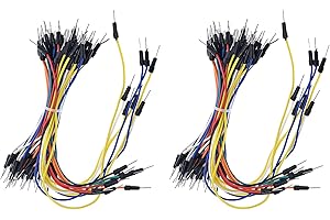RGBZONE 130Pcs Solderless Flexible Breadboard Jumper Wires Male to Male for Arduino Breadboard and Robotics and Raspberry