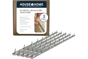 House2Home 30" Upholstery Metal Tack Strips, Fabric Reupholstery Supplies for Furniture, Couch, Chair, and Sofa, Includes Ins