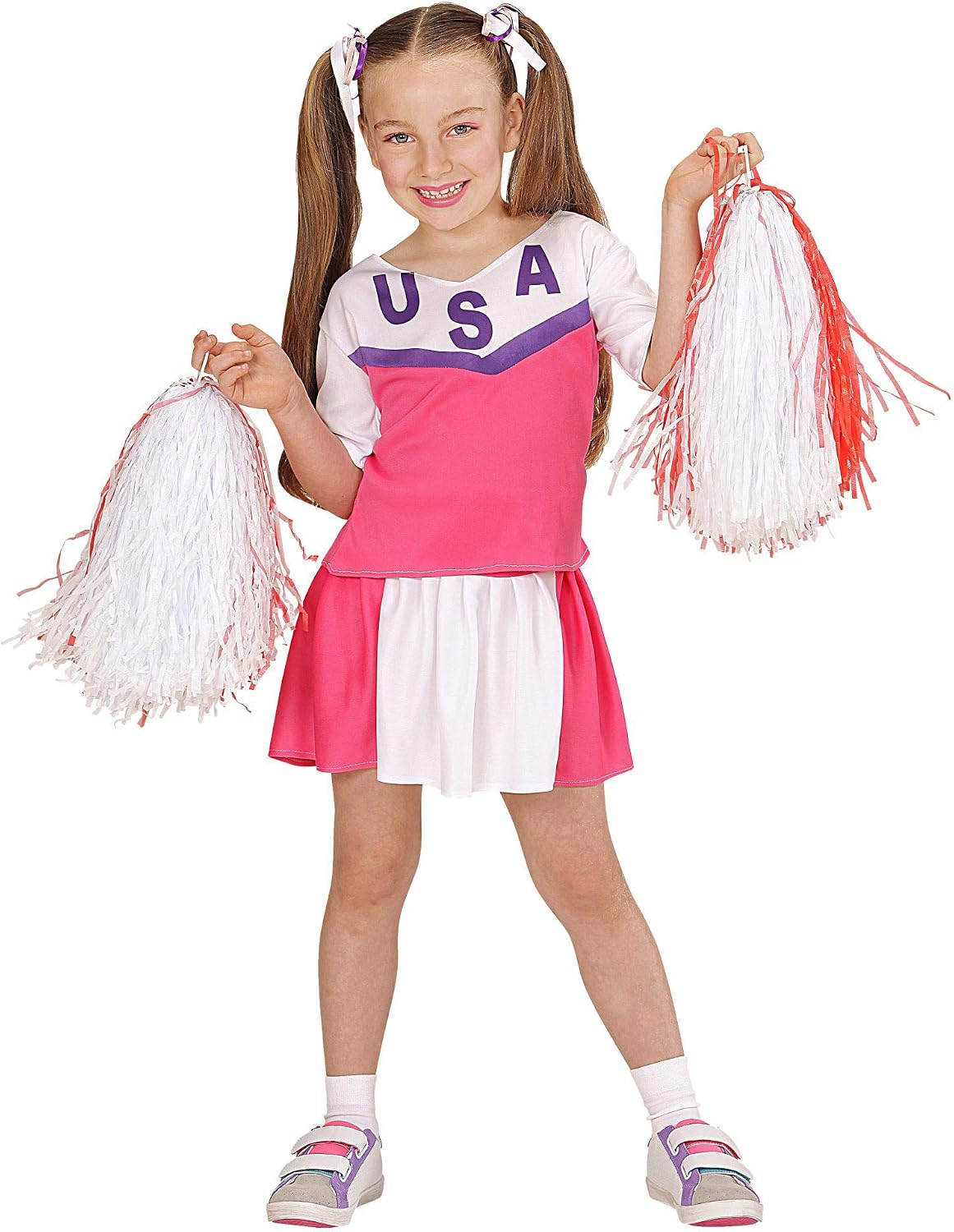 "CHEERLEADER" (T-shirt, skirt) - (128 cm / 5-7 Years), Pink
