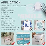Lya Vinyl Matte White Permanent Vinyl Roll 12" x 14ft Compatible with Cricut view 6
