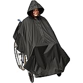 Bramble - Waterproof Wheelchair Poncho Cover Full Body Coverage, Windproof & Protects from Rain, Universal Fit for Mobility Scooter & Wheelchairs
