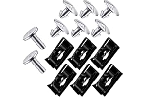 gunhunt 14 PCS Lower Engine Radiator Splash Guard Screws, Engine Access Cover Pins, Radiator Hood Fastening Clips, Suitable for Honda Accord Civic CRV 90674-TY2-A01, 90105TBAA00 (Silver)