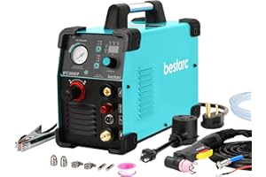 bestarc Plasma Cutter, Pilot Arc BTC500DP 3rd Generation 50Amps Dual Voltage 110/220V Digital Plasma Cutting Machine (BTC500DP 3Gen 110/220)