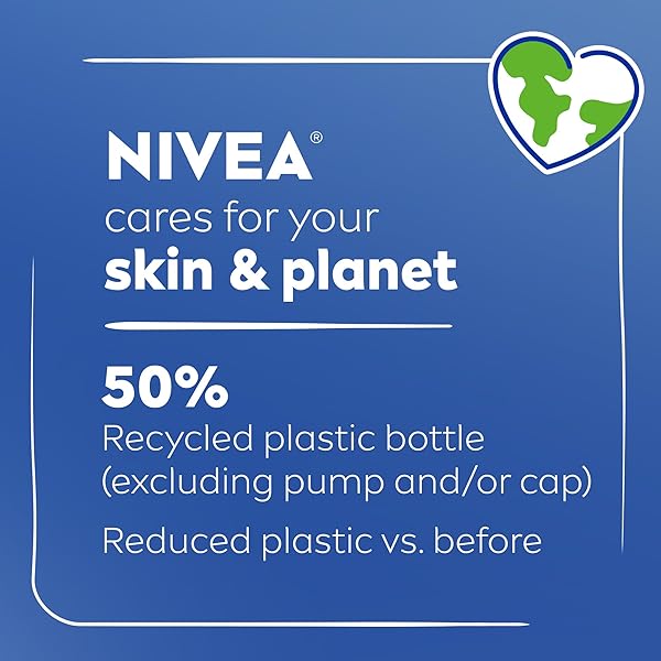 NIVEA ESSENTIALLY ENRICHED BODY LOTION FOR VERY DRY SKIN WITH HYALURONIC ACID, ALMOND OIL AND DEEP NOURISHING SERUM, 72-HOUR BODY MOISTURIZER, 16.9 FL OZ PUMP BOTTLE, PACK OF 2