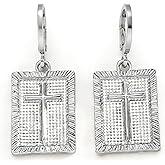 Cross Earring for Women Trendy Drop Dangle Cross Earrings Chunky Fashion Religious Simple Jewelry Communion Christian Gifts for Women