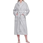 PAVILIA Soft Plush Women Fleece Robe, Cozy Warm Bathrobe, Fuzzy Female Long Spa Robe