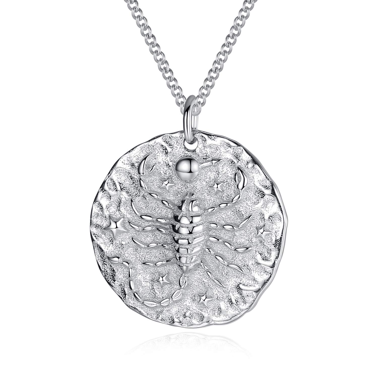 VIKI LYNN Women Girls 925 Sterling Silver Scorpio Zodiac Star Sign Necklace — image 1