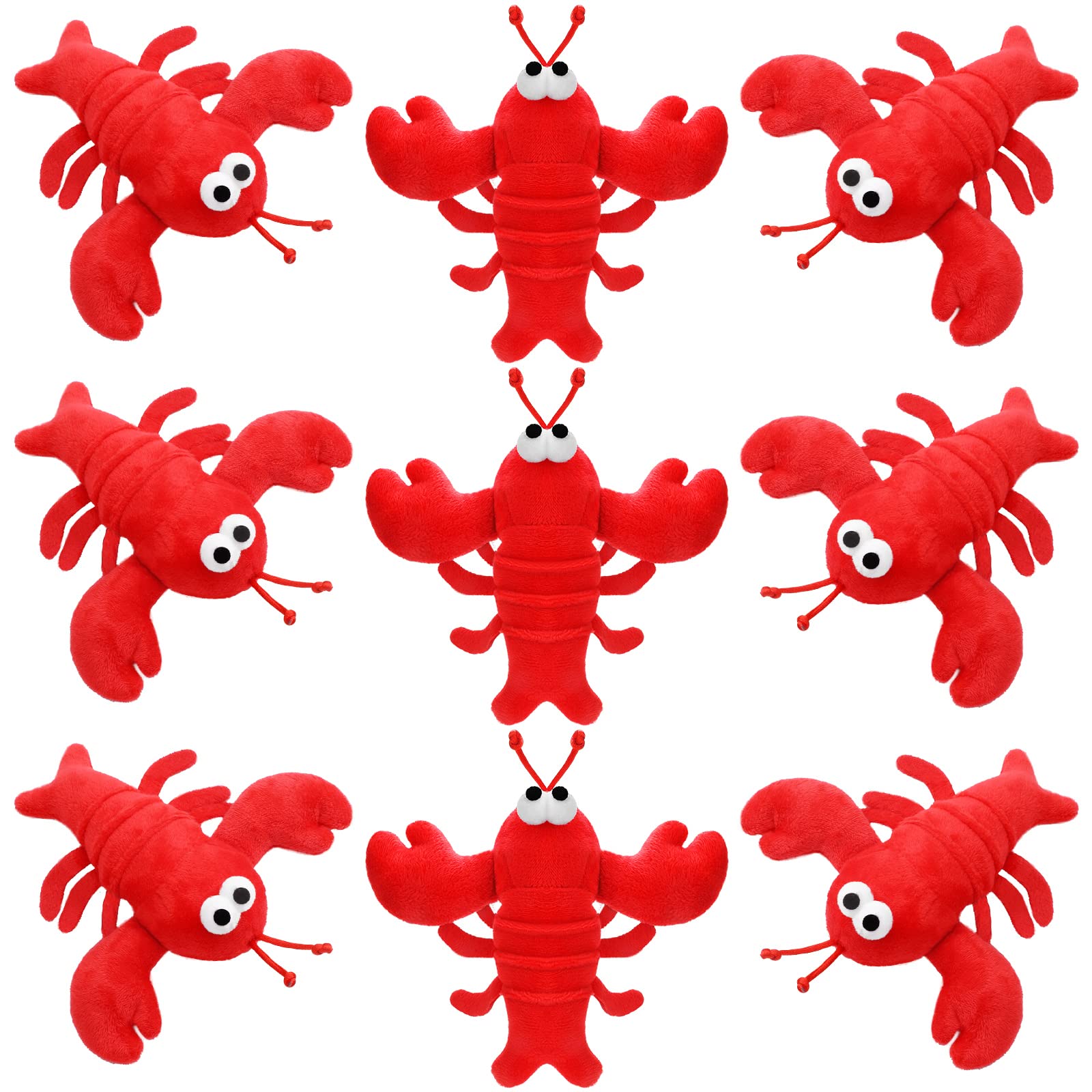 Photo 1 of ***Only a two pack*** Pack Lobster Stuffed Animal Cute Lobster Plush Doll Toy Soft Small Stuffed Hanging Ornaments for Keys Purse Backpack Bags DIY Birthday Party Favors 