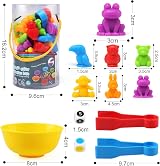 LEADSTAR Montessori Colour Sorting Toys 46 pcs for Toddlers, 3 4 5 Years view 7