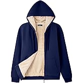Bumeex Women's Fleece Lined Zip Up Hoodie Jacket Cozy Warm Sweatshirt Coat(No Pilling,No Fade for Long-Lasting Wear)