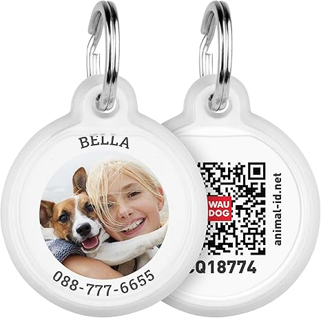 Amazon Com Waudog Personalized Pet Id For Dog Cat With Photo Your Pet And Qr Passport Global Search System Of Lost Pets Personalized Dog s Cat Name s Pet Supplies