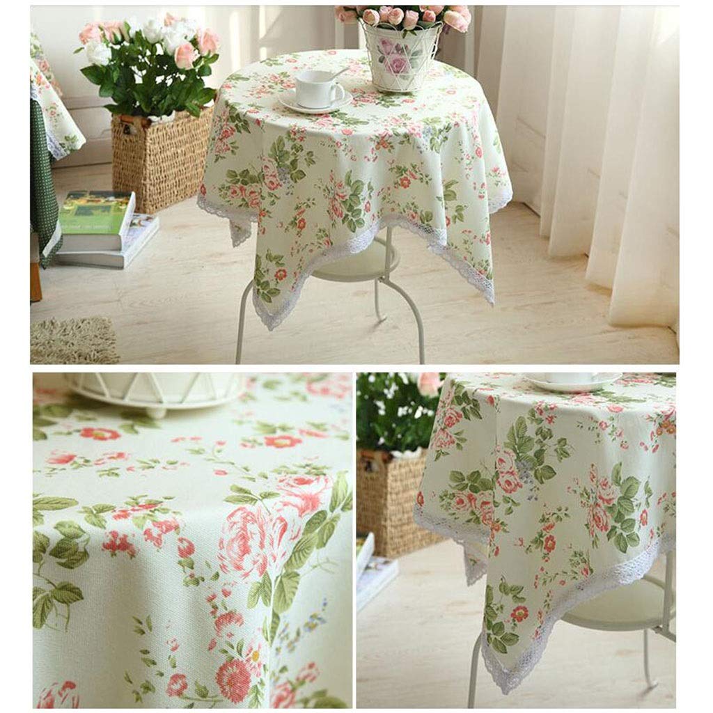 Color Red Size 110 110cm Stoff Garten Stoff Baumwolle Gitter Tisch Spitze Runde Tischdecke Kann Von Hand In Der Waschmaschine Gewaschen Werden Tischdecke Crate Cl