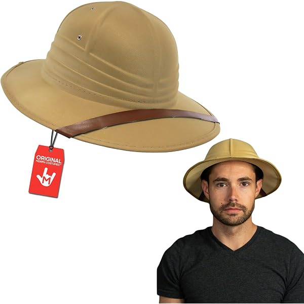 Casque Colonial En Paille Naturelle – Chapeau Safari Beige Respirant, Taille Réglable Pour Hommes Et Femmes – Idéal Randonnée, Jardinage Ou Aventures Tropicales