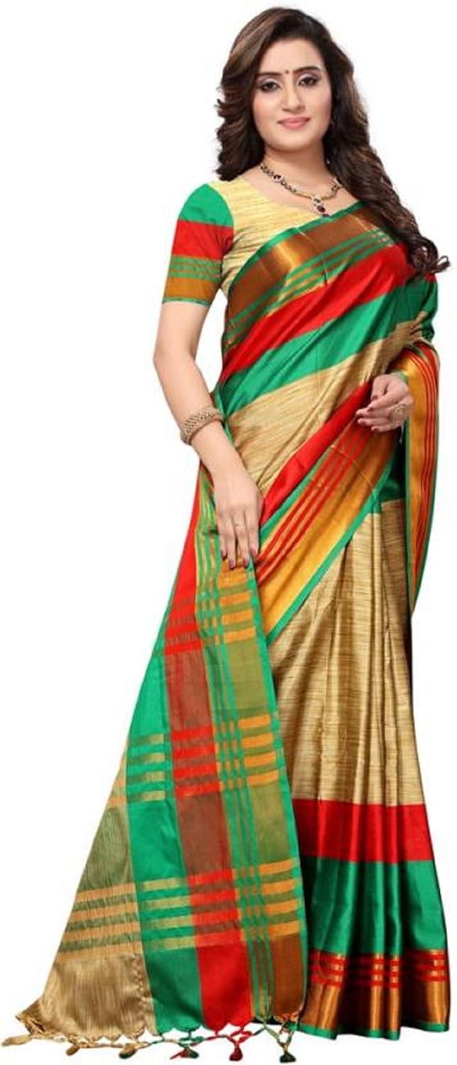 sretan women's cotton silk sarees for women latest design