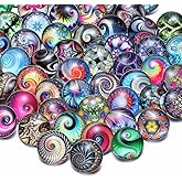 50 PCS Snap Jewelry Charms 18mm Interchangeable Jewelry Snap Charms,Snap Charms for Snap Jewelry Bracelet,Glass Snap Buttons Jewelry …