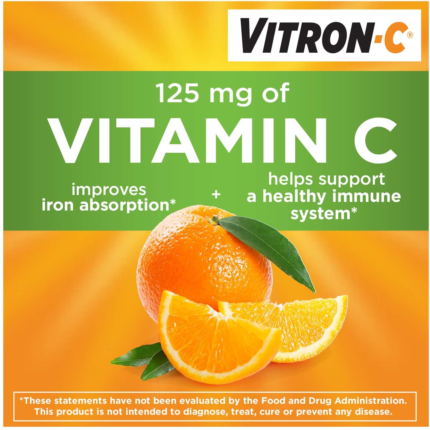 Vitron-C High Potency Iron Supplement with Vitamin C, Boosts Energy, 60 Count: Health & Personal Care