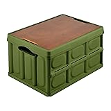 Renook Foldable Storage Bin with Lid, 50L
