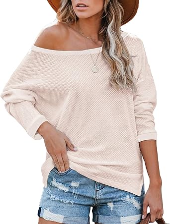 off the shoulder thermal top