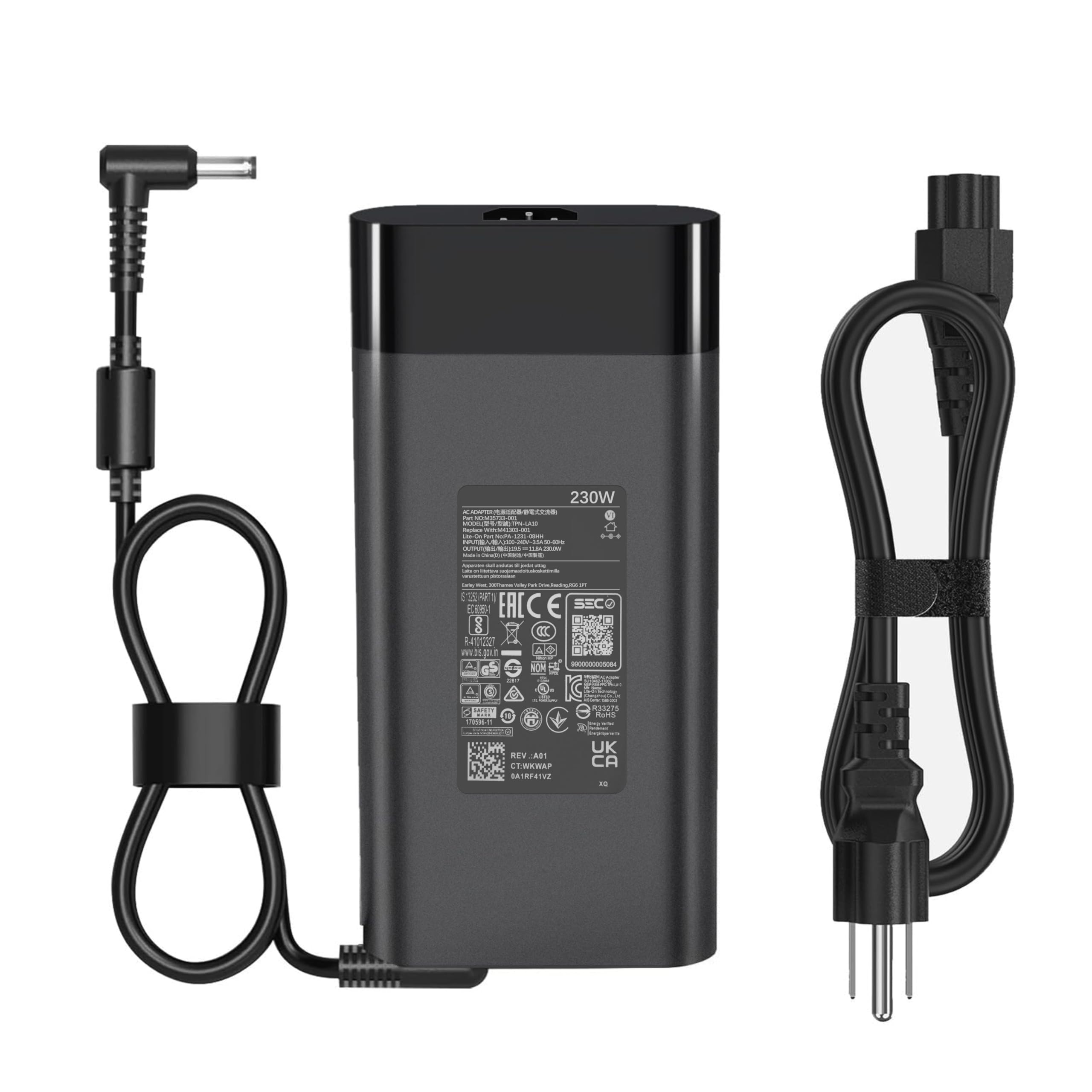Photo 1 of amguog 230W Charger Compatible with HP Omen 15 16 OMEN Transcend,Victus 16 by Gaming Laptop ZBook Fury 16 G8 G9 G10 11.8A AC Adapter