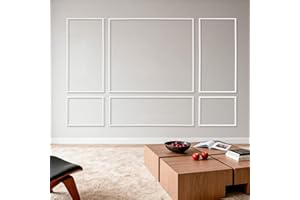 VEVOR Wall Molding 3 Pack, Wainscoting Panels Kit, Lightweight Paintable Polystyrene, Easy to Install Accent Wall Trim for In