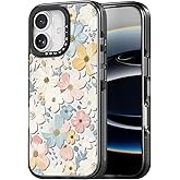 Bouvardia for iPhone 17 Case, Cute Design for Women & Girls, Protective & Aesthetic, Floral Theme - Flowers Blossoming (Gray Bumper)