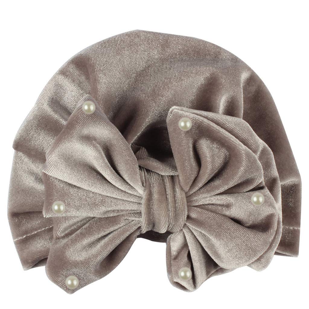 Walaka Bandeau Cheveux Bebe Bapteme Nouveau Ne Bebe Garcon Fille Perles Pleuche Noue Chapeau Chaud Bow Beanie Couvre Chefs Cap Bebe Fille 0 24m Vetements Mkyra Org