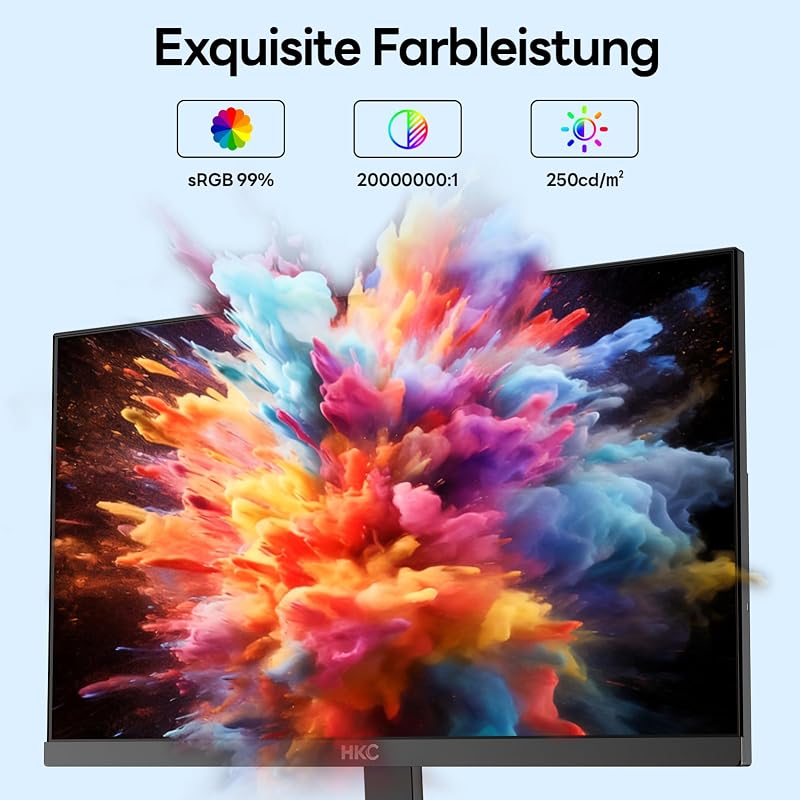 Gaming Monitor 27 Zoll Full HD,144 Hz PC‑Monitor,1080P,IPS Bildschirm
